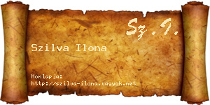 Szilva Ilona névjegykártya